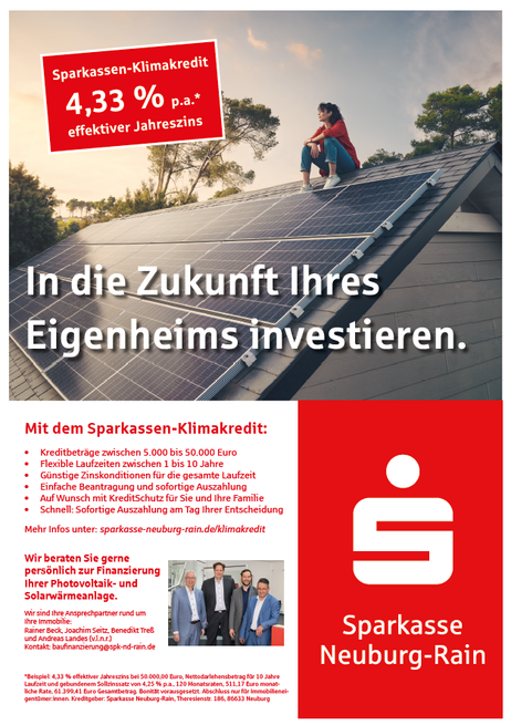 Infografik für den Klimakredit der Sparkasse.